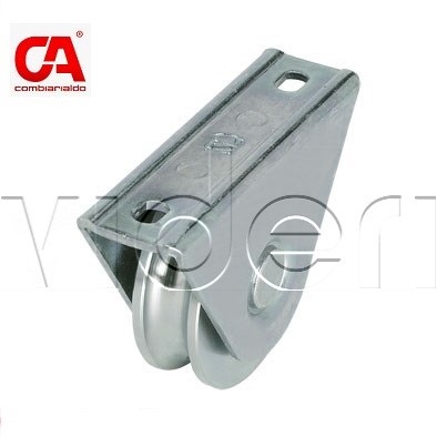 Vodiaca kladka ø 60mm s oporou, U12 profil, nosnosť 100kg,