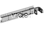 PP 125 Petlica posuvná, uzamykacia, pozink, dĺžka 125mm