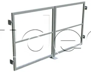 Dvojkrídlová brána bez stĺpikov 5000mm x 1000mm