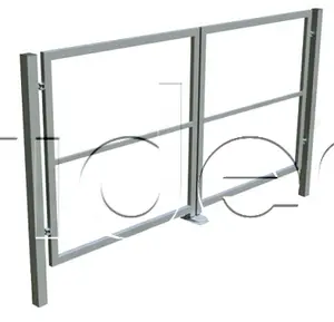 Dvojkrídlová brána so stĺpikmi 3500mm x 1250mm