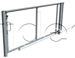 Posuvná brána na koľajnici so stĺpikmi 4000x1750 mm vr. príslušenstva na montáž