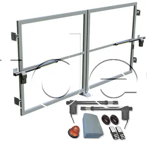 Dvojkrídlová brána bez stĺpikov 3000mm x 1000mm vr. automatizácie a príslušenstva na montáž