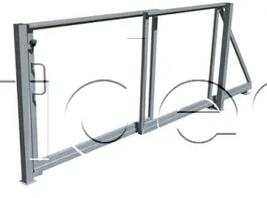 Samonosná teleskopická brána so stĺpikmi 3500mm x 1500mm vr. príslušenstva na montáž